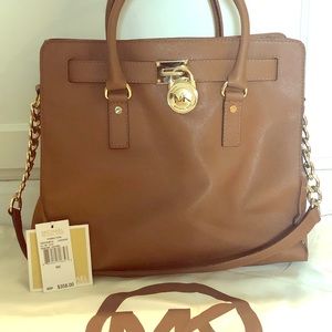 Michael Kors Hamilton Leather Satchel